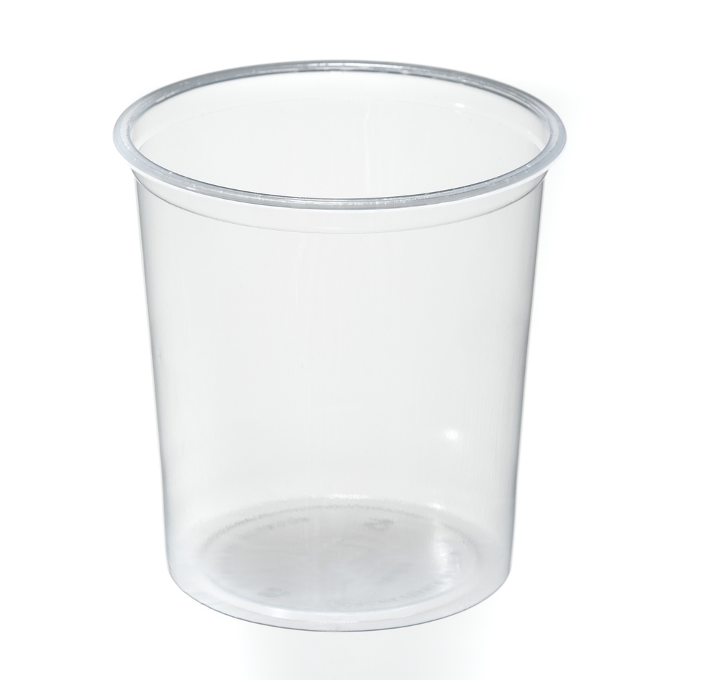 TARRINA 1 LT LLANA TRANSPARENTE