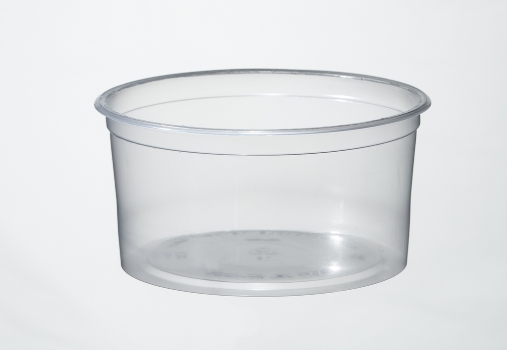 TARRINA 1/2 LT LLANA TRANSPARENTE
