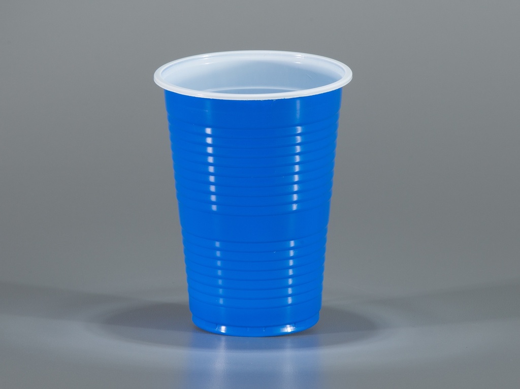 VASO 10 OZ BICOLOR AZUL