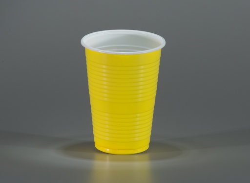[V10-BI-AM-PL-IMP-1000-C] VASO 10 OZ BICOLOR AMARILLO